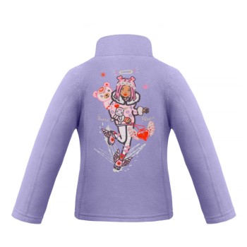 Girls micro fleece jacket peri purple