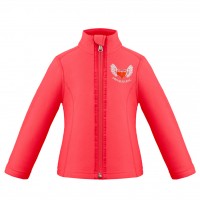 Girls micro fleece jacket techno red