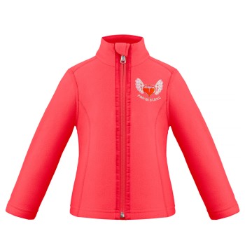 Girls micro fleece jacket techno red