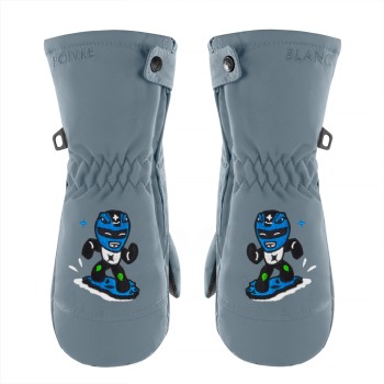 Boys ski mittens thunder grey