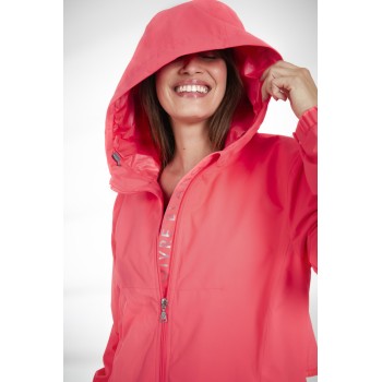 Womens rain jacket electro orange