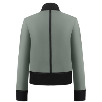 Womens jacket leaf green/black