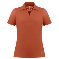 Womens eco active polo shirt electro orange