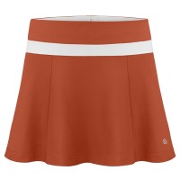 Womens skort electro orange/white