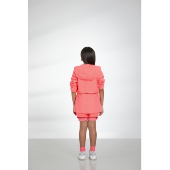 Girls rain jacket electro orange