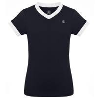 Girls t-shirt oxford blue/white