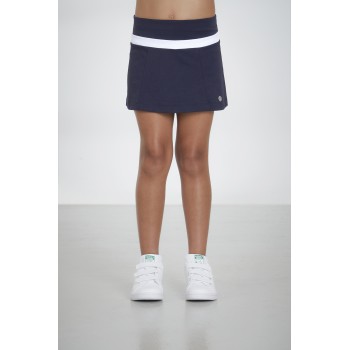 Girls skort oxford blue/white