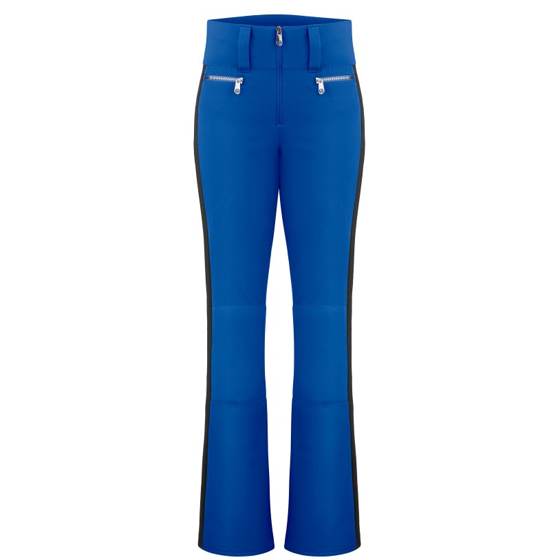 Womens stretch ski pants infinity blue/black