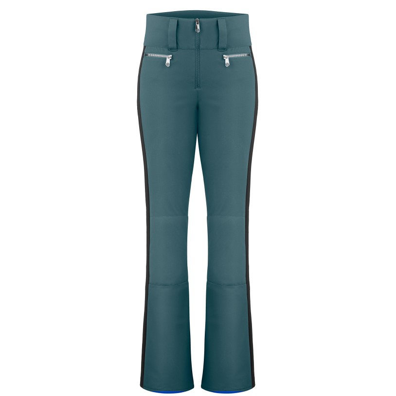 Womens stretch ski pants ever green/black