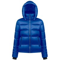 Womens synthetic down jacket infinity blue