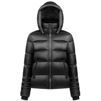 Womens synthetic down jacket black