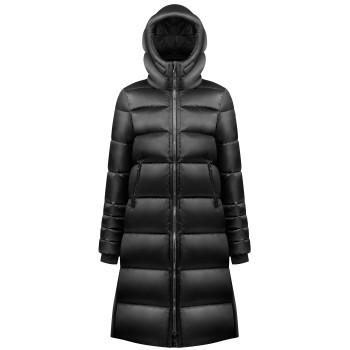 Womens down coat black