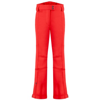 Womens stretch ski pants scarlet red