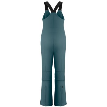 Womens stretch bib pants ever green