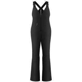 Womens stretch bib pants black