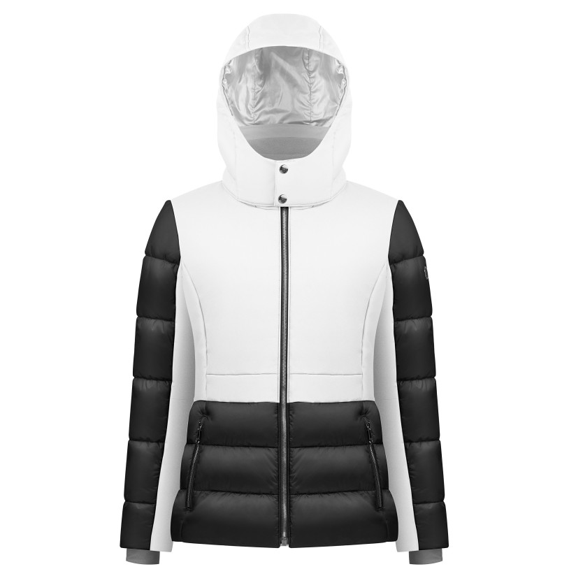 Womens stretch jacket white/black