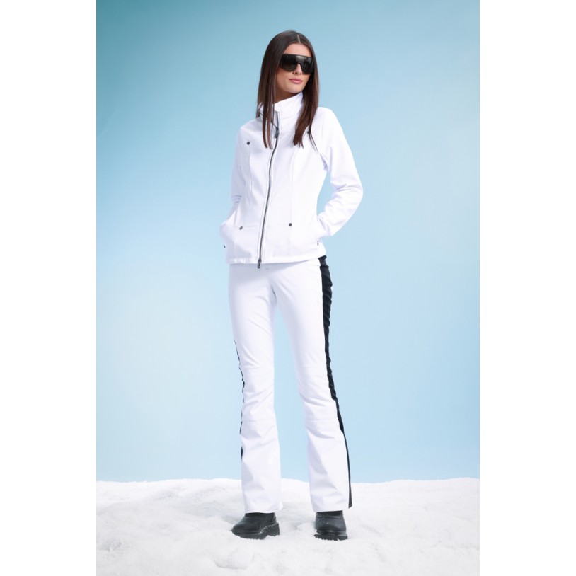 Womens micro softshell jacket white