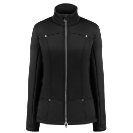 Womens micro softshell jacket black