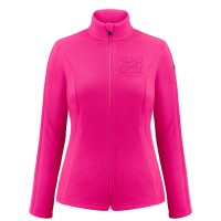 Womens stretch fleece jacket magenta pink