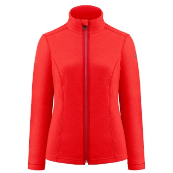 Womens micro fleece scarlet red