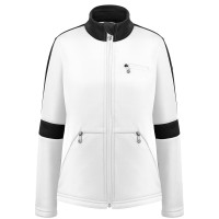 Womens stretch fleece jacket white