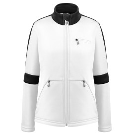 Womens stretch fleece jacket white