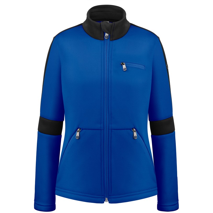 Womens stretch fleece jacket infinity blue