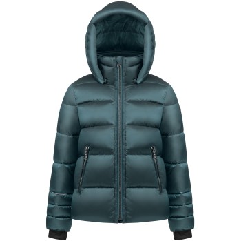 Girls synthetic down jacket ever green