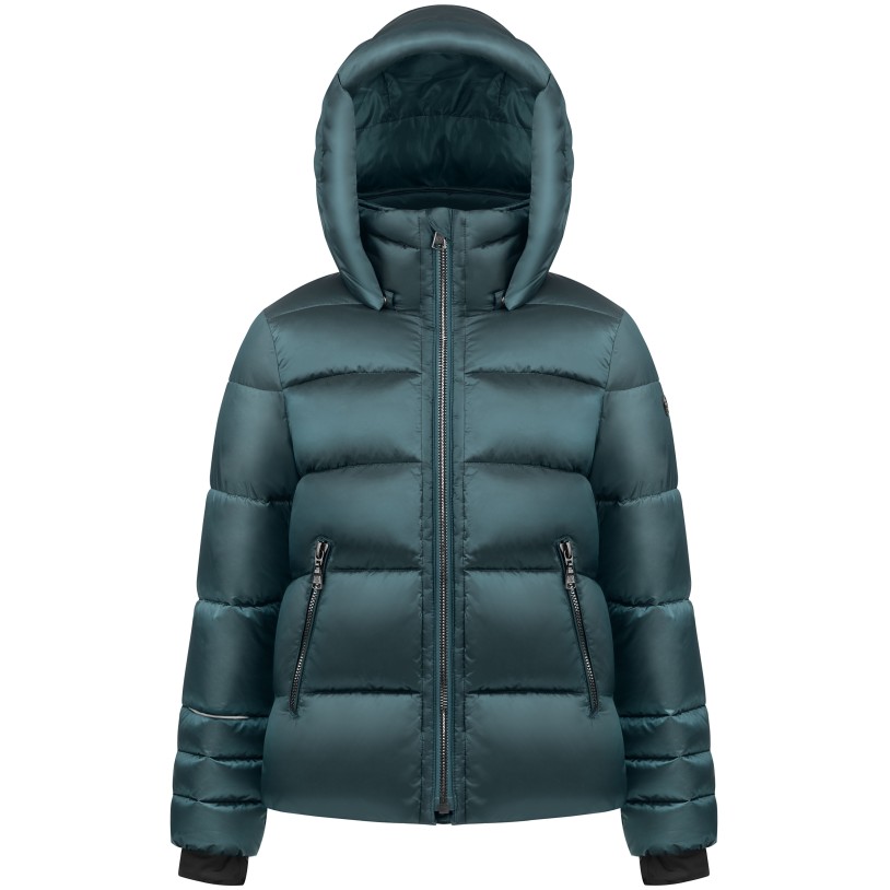 Girls synthetic down jacket ever green