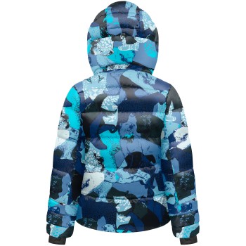 Girls synthetic down jacket nature blue