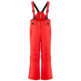 Girls ski pants scarlet red