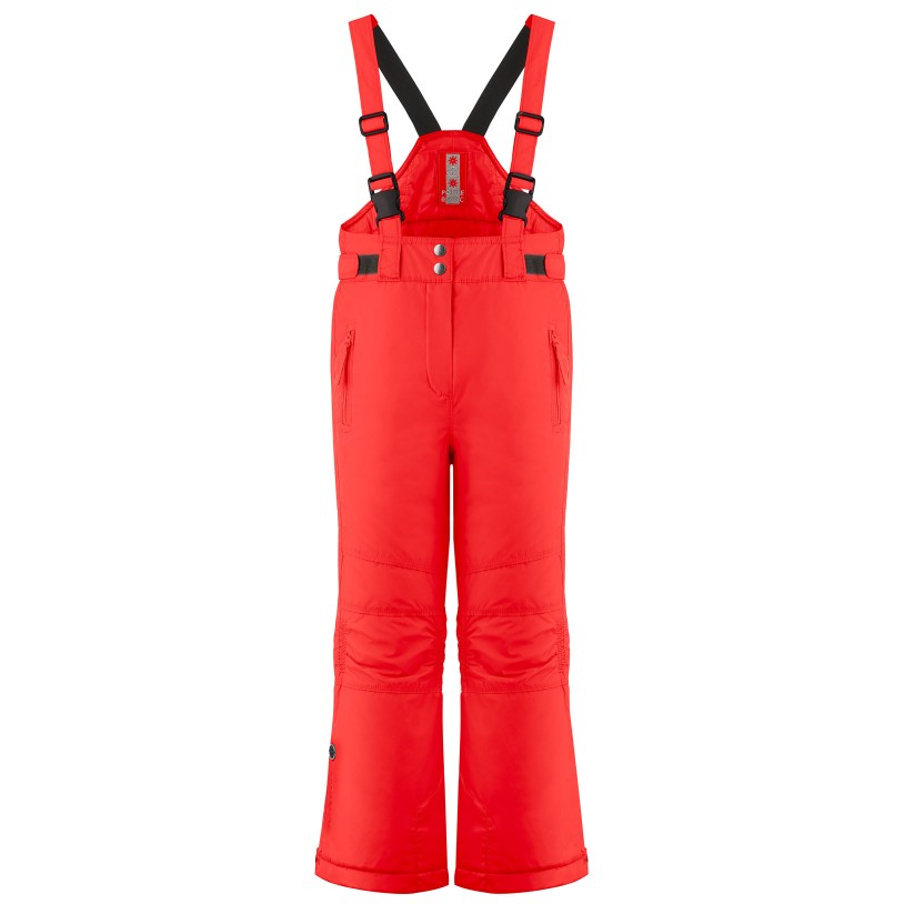 Girls ski pants scarlet red