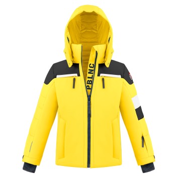 Boys ski jacket multico sunny yellow