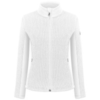 Girls stretch fleece jacket smock white