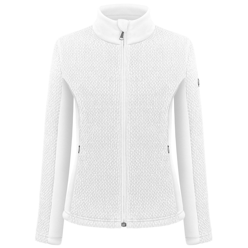 Girls stretch fleece jacket smock white