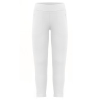 Girls stretch fleece pants white