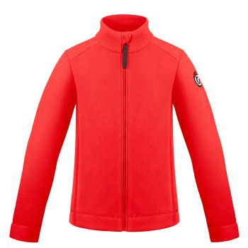 Boys fleece jacket scarlet red