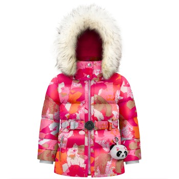 Girls synthetic down jacket nature pink