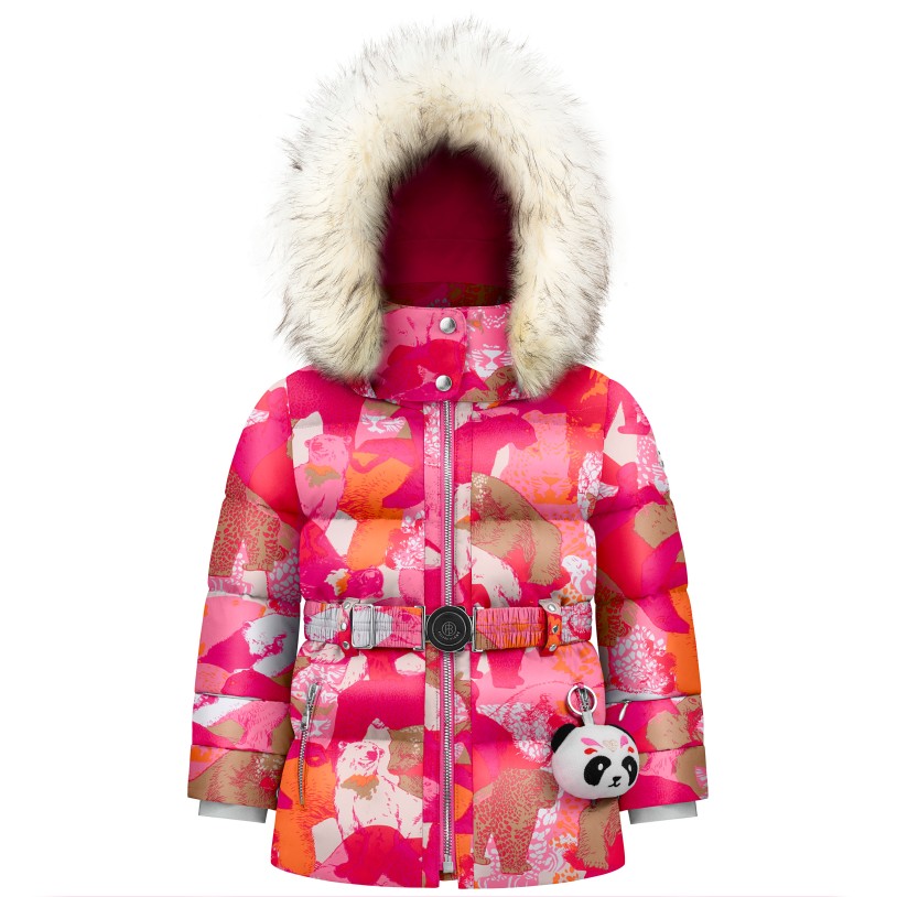 Girls synthetic down jacket nature pink