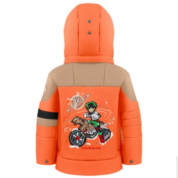 Boys ski jacket multico mandarin orange