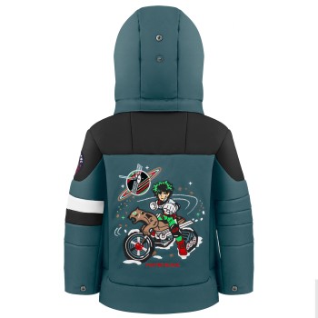 Boys ski jacket multico ever green