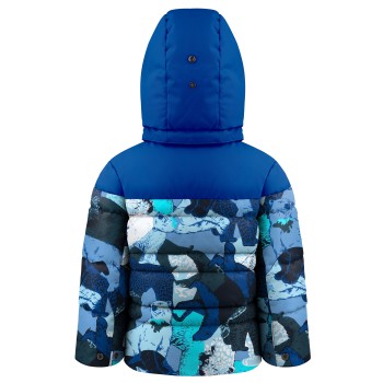 Boys down jacket nature blue/infinity blue