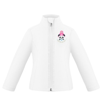 Girls micro fleece jacket white