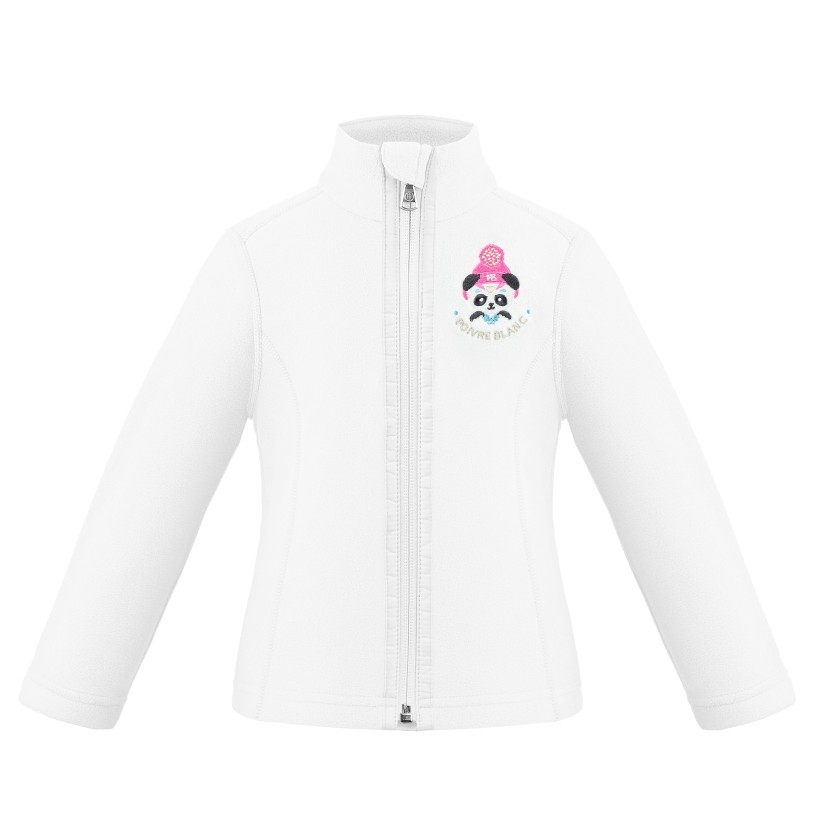 Girls micro fleece jacket white