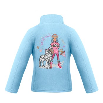 Girls micro fleece jacket starlight blue