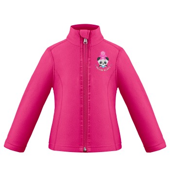 Girls micro fleece jacket magenta pink