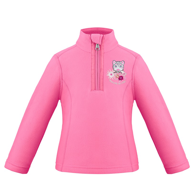 Girls micro fleece jacket lolly pink