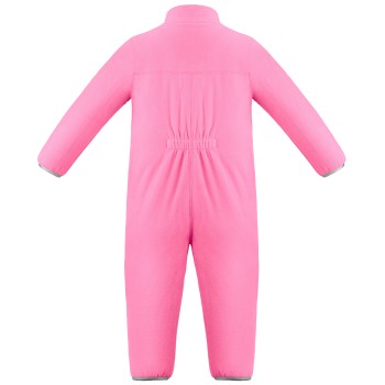 Girls fleece overall lolly pink