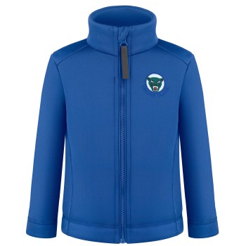 Boys fleece jacket interlock fancy infinity blue