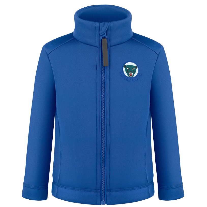 Boys fleece jacket interlock fancy infinity blue